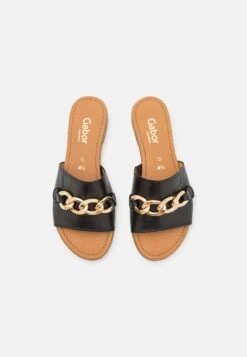 Gabor Comfort Muiltjes - Schwarz/Gold -Gabor Comfort 195bbd4af6024dfc8f2090866aa46504