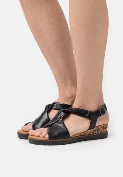 Gabor Comfort Sandalen Met Sleehak - Black
