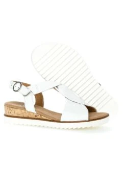 Gabor Comfort Sandalen Met Sleehak - Weiss Kork/Offwhi -Gabor Comfort 5e9b738449ac42abb39b38ccb593fc5f