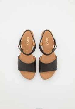 Gabor Comfort 22.071 - Clogs - Schwarz/Gold -Gabor Comfort 6c6ccb8238594b8db93dda35a5fa4a93