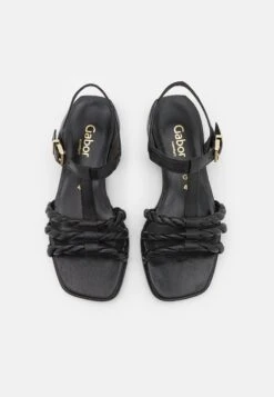 Gabor Comfort Sandalen - Schwarz/Gold -Gabor Comfort 7d6a6ad5f64c42629920cc996aee96fb