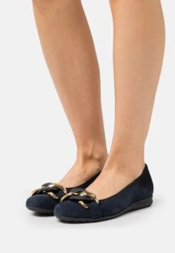 Gabor Comfort Ballerina'S - Dark Blue/Uni Gold