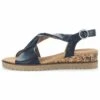 Gabor Comfort Sandalen Met Sleehak - Ocean Korkts Honi