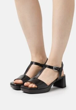 Gabor Comfort 15 Gabor Comfort Sandalen Met Plateauzool - Schwarz